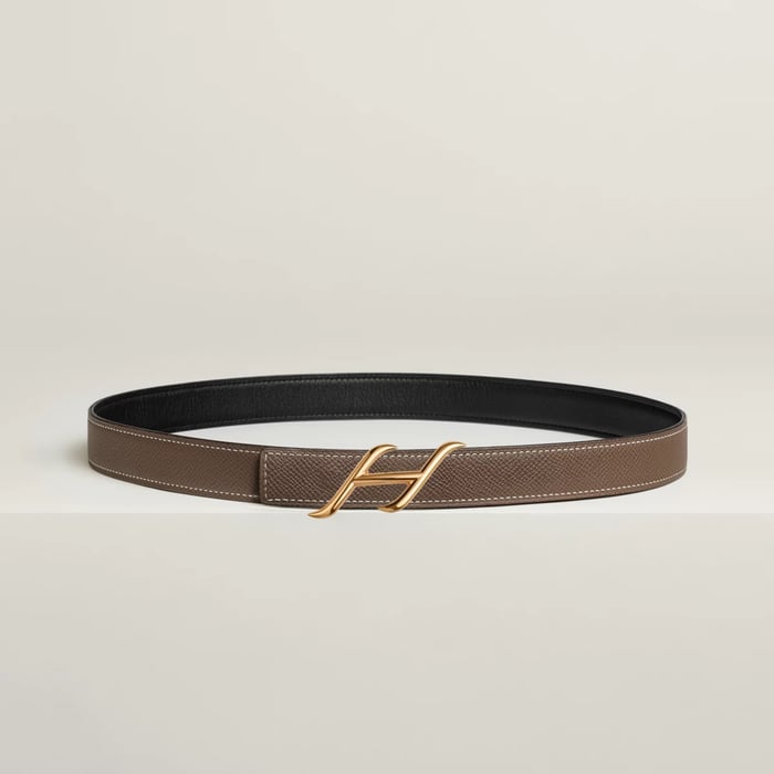 Hdn Belt Buckle & Reversible Leather Strap 24 MM