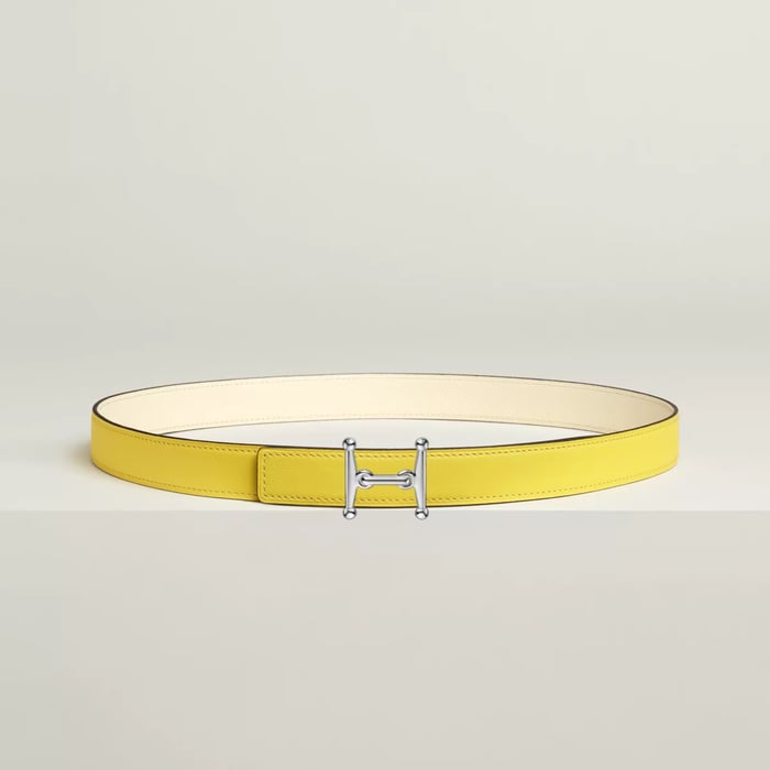 Mors H belt buckle & Reversible leather strap 24 mm