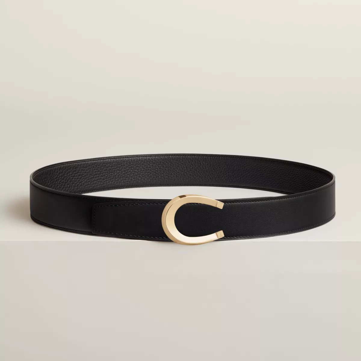 Luck belt buckle & Reversible leather strap 38 mm