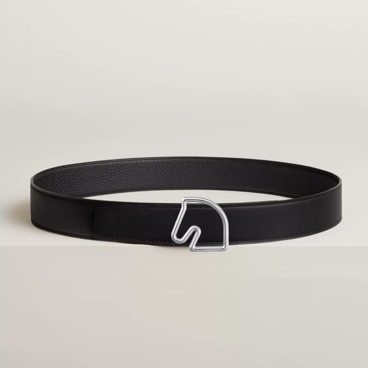Tete de Cheval belt buckle & Reversible leather strap 38 mm