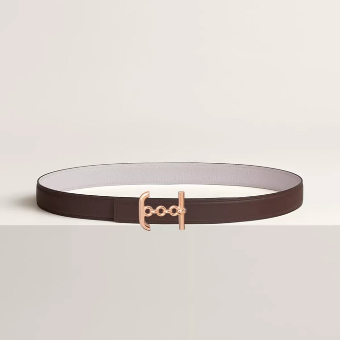 Ancre Marin belt buckle & Reversible leather strap 24 mm