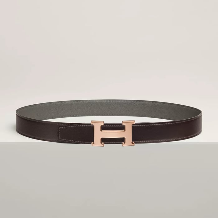 H 벨트 버클 & 리버서블 가죽 스트랩 32mm
