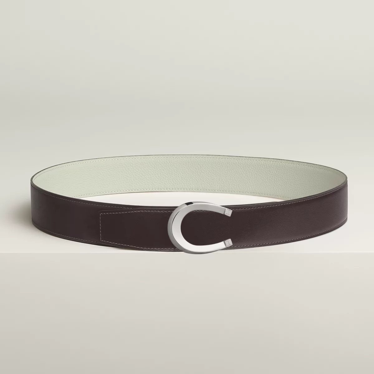 Luck belt buckle & Reversible leather strap 38 mm