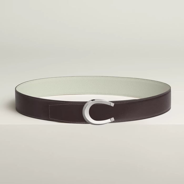 Luck Belt Buckle & Reversible Leather Strap 38 MM