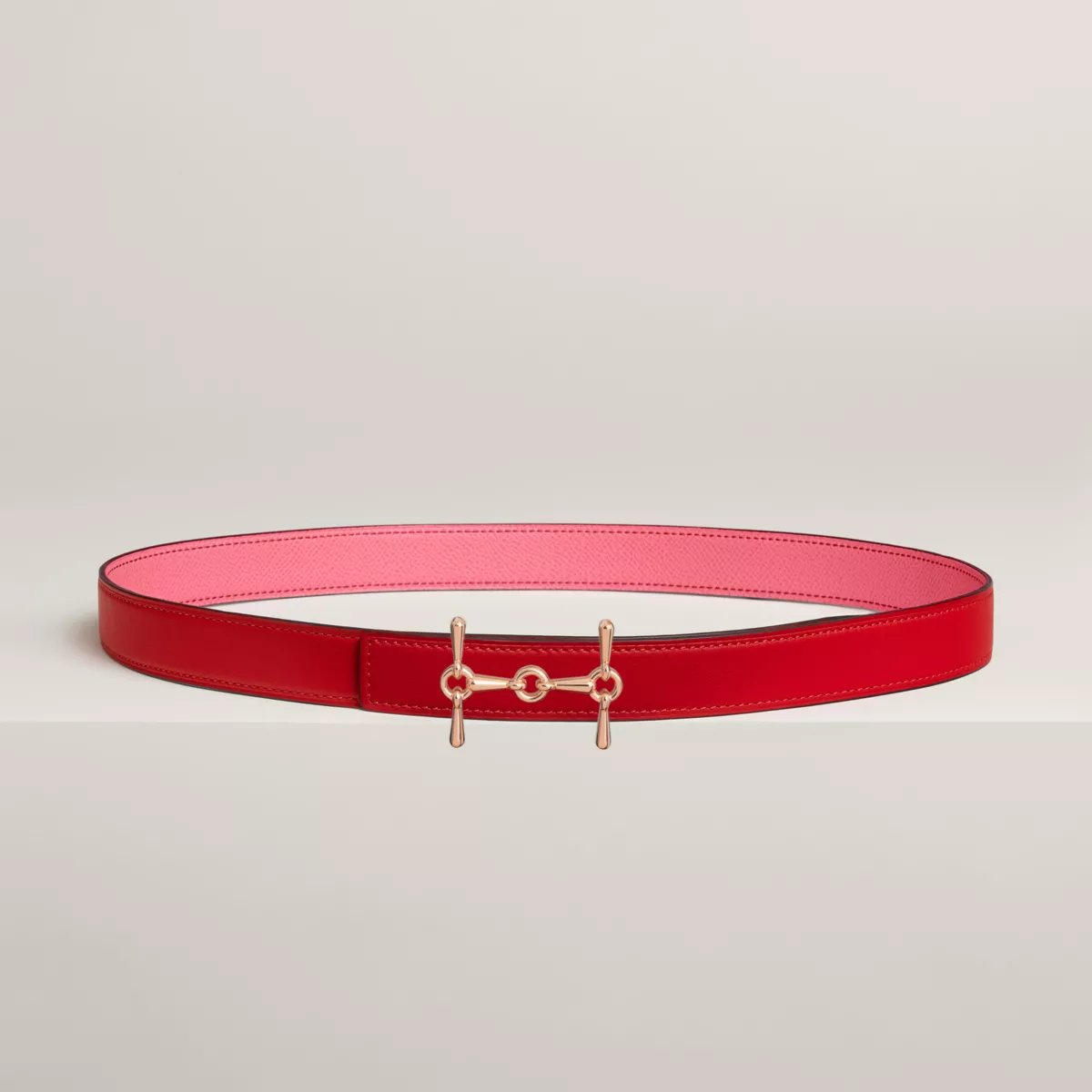 H Equestre 벨트 버클 & 리버서블 가죽 스트랩 24mm