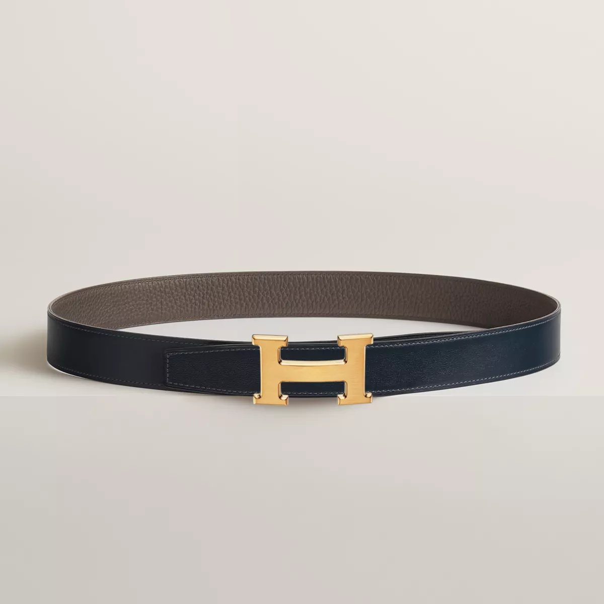 H 벨트 버클 & 리버서블 가죽 스트랩 32mm