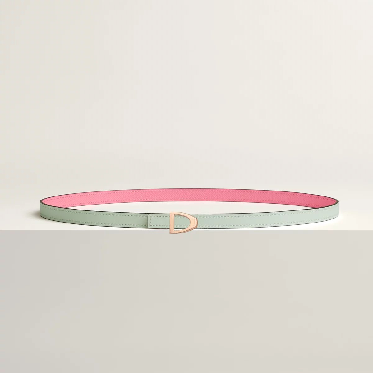 Cavaliere belt buckle & Reversible leather strap 13 mm