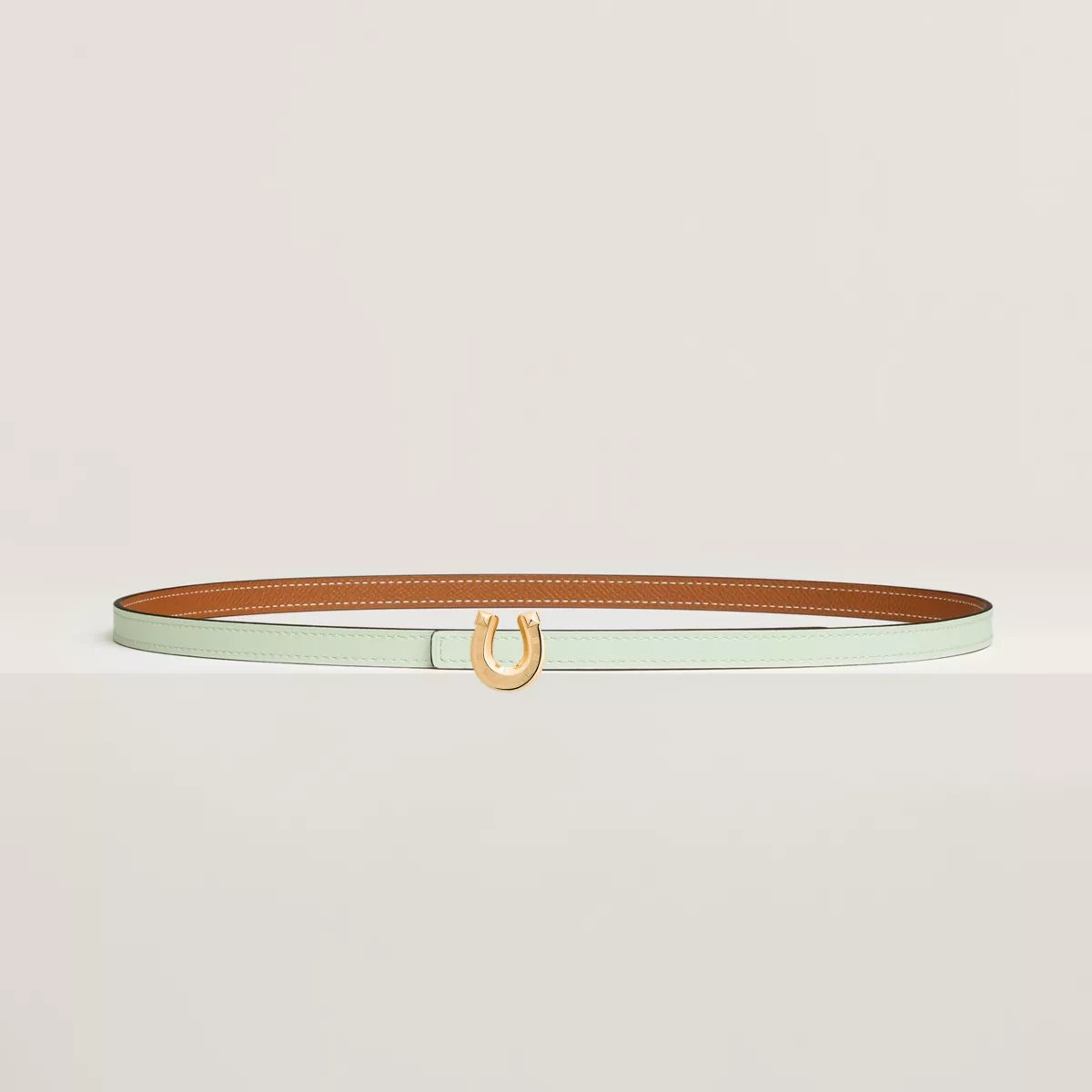 Lucky Jockette belt buckle & Reversible leather strap 13 mm