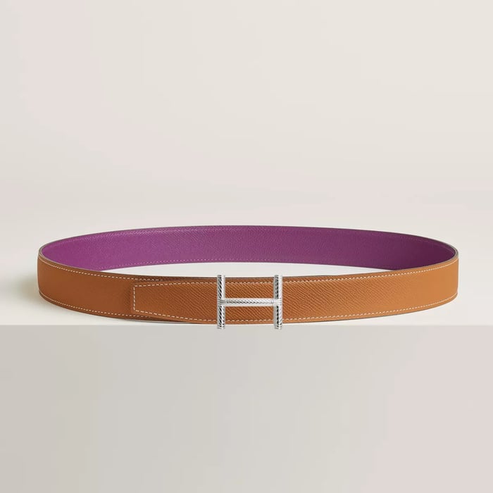 Hisseo Belt Buckle & Reversible Leather Strap 32 MM