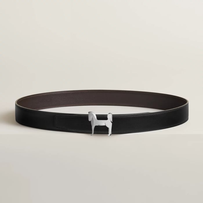 Panache Belt Buckle & Reversible Leather Strap 32 MM