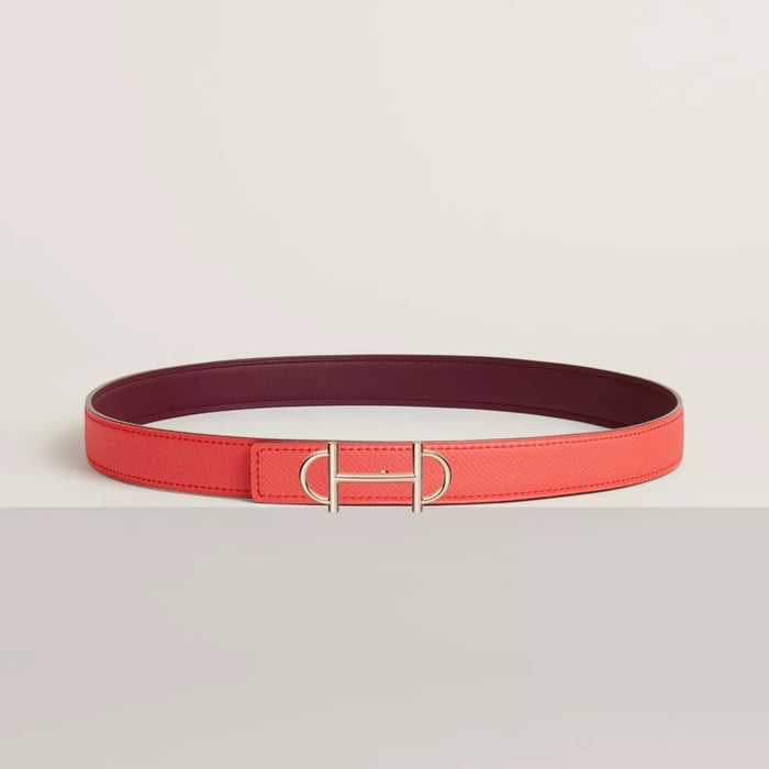Gamma Belt Buckle & Reversible Leather Strap 24 MM