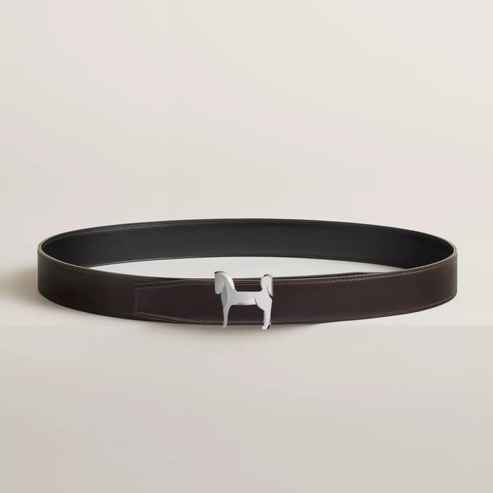 Panache Belt Buckle & Reversible Leather Strap 32 MM