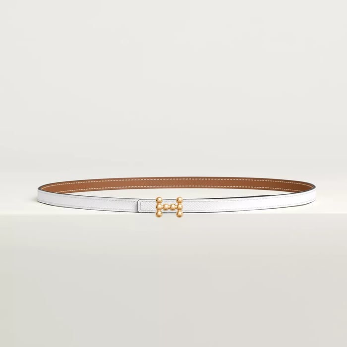 Bubble Belt Buckle & Reversible Leather Strap 13 MM