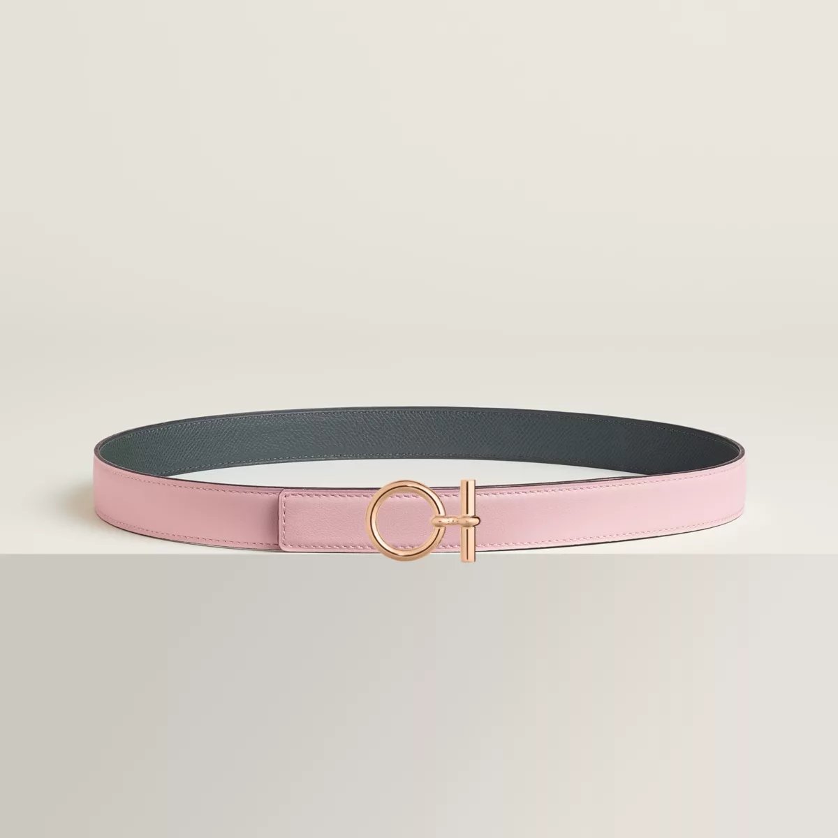 Boucle de ceinture Flot & Cuir de ceinture réversible 24 mm