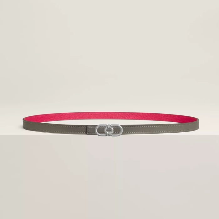 Plaisance belt buckle & Reversible leather strap 13 mm