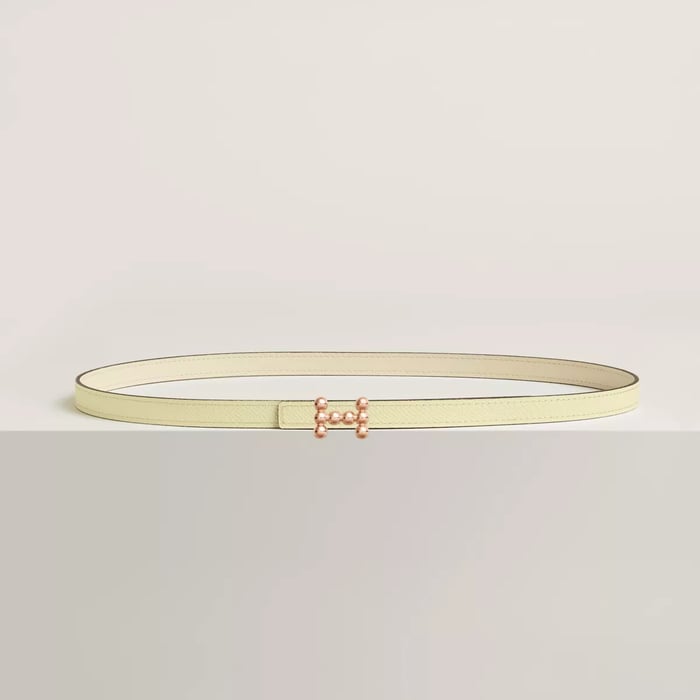 Bubble Belt Buckle & Reversible Leather Strap 13 MM