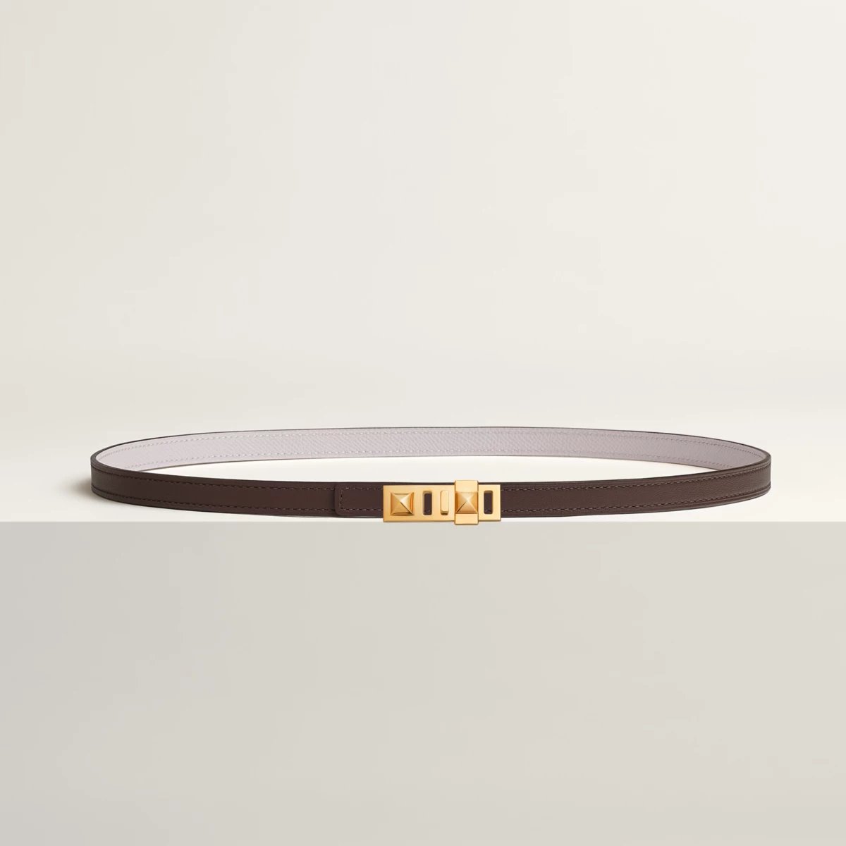 Collier de Chien belt buckle & Reversible leather strap 13 mm