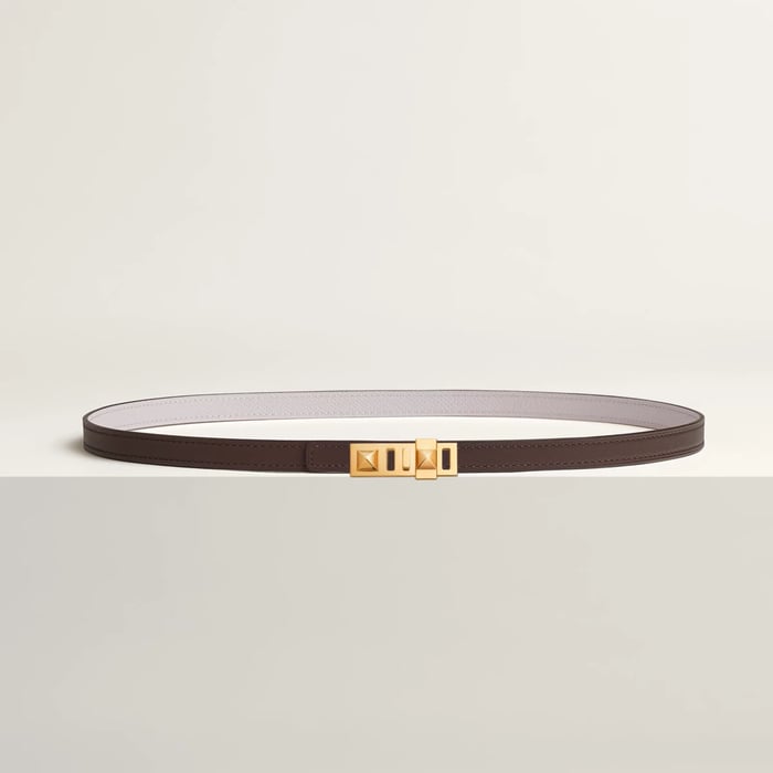 Collier de Chien belt buckle & Reversible leather strap 13 mm