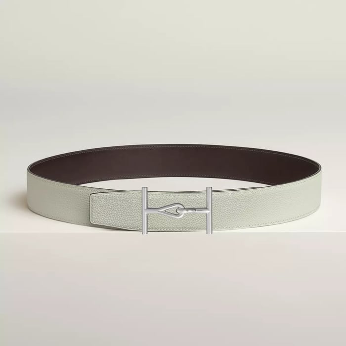 Jumbo Belt Buckle & Reversible Leather Strap 38 MM