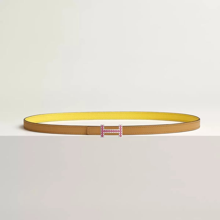 Boucle De Ceinture Focus Médor Laquée & Cuir De Ceinture Réversible 13 MM