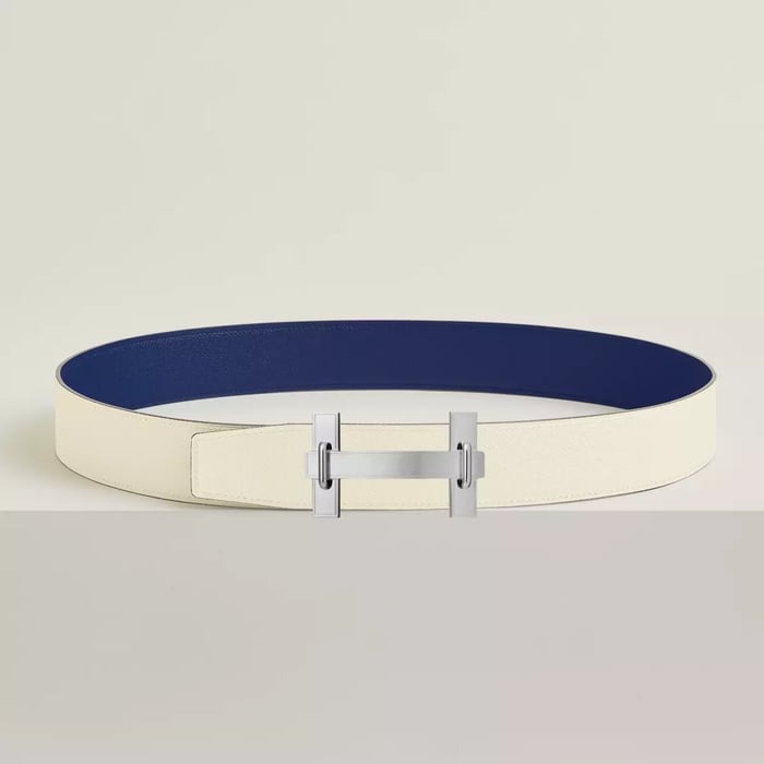 H Jumping Belt Buckle & Reversible Leather Strap 38 MM