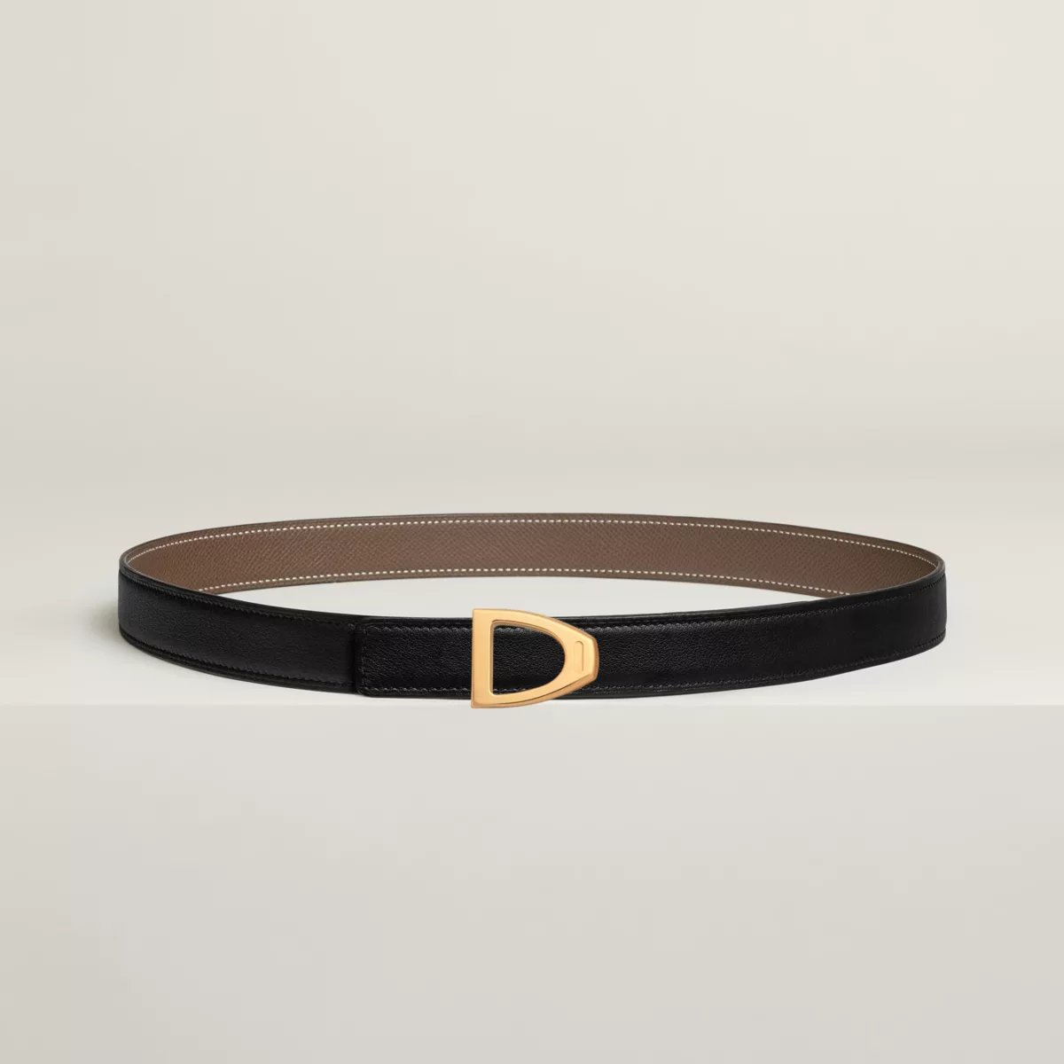 Cavaliere belt buckle & Reversible leather strap 24 mm