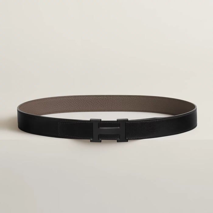 H 벨트 버클 & 리버서블 가죽 스트랩 32mm