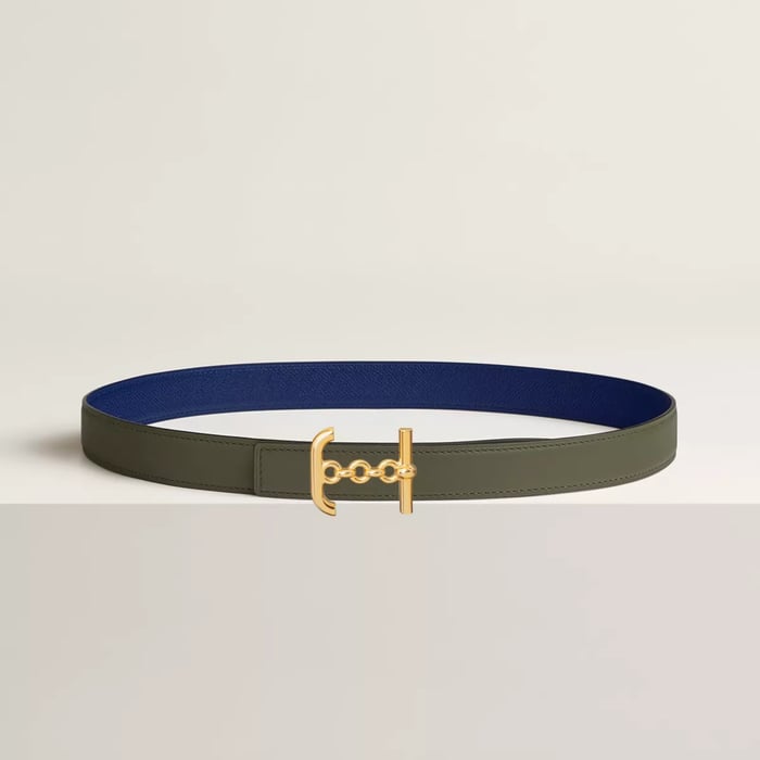 Ancre Marin belt buckle & Reversible leather strap 24 mm
