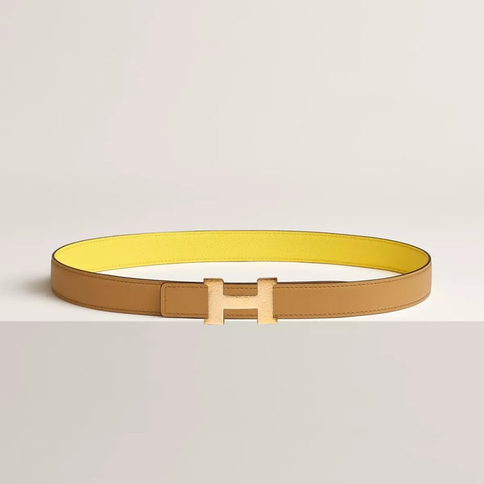 Boucle de ceinture Mini Constance Martelée & Cuir de ceinture réversible 24 mm