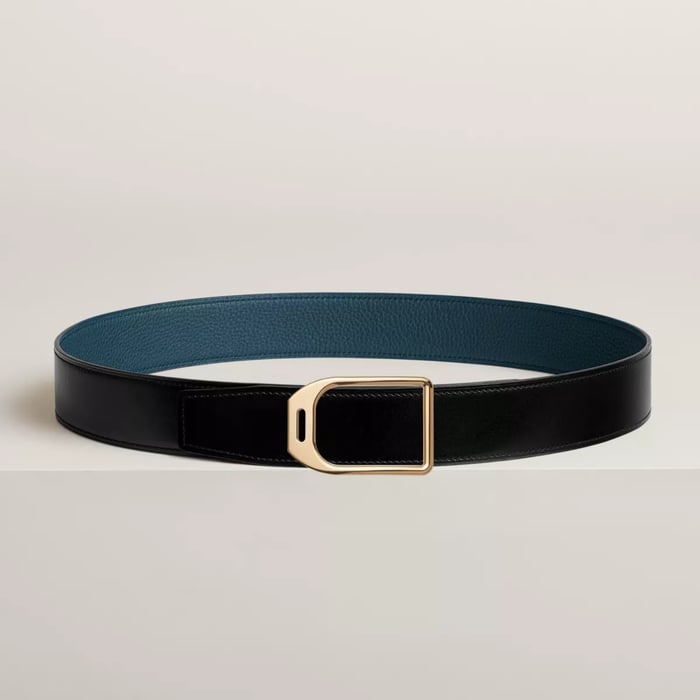 Jockey Belt Buckle & Reversible Leather Strap 38 MM