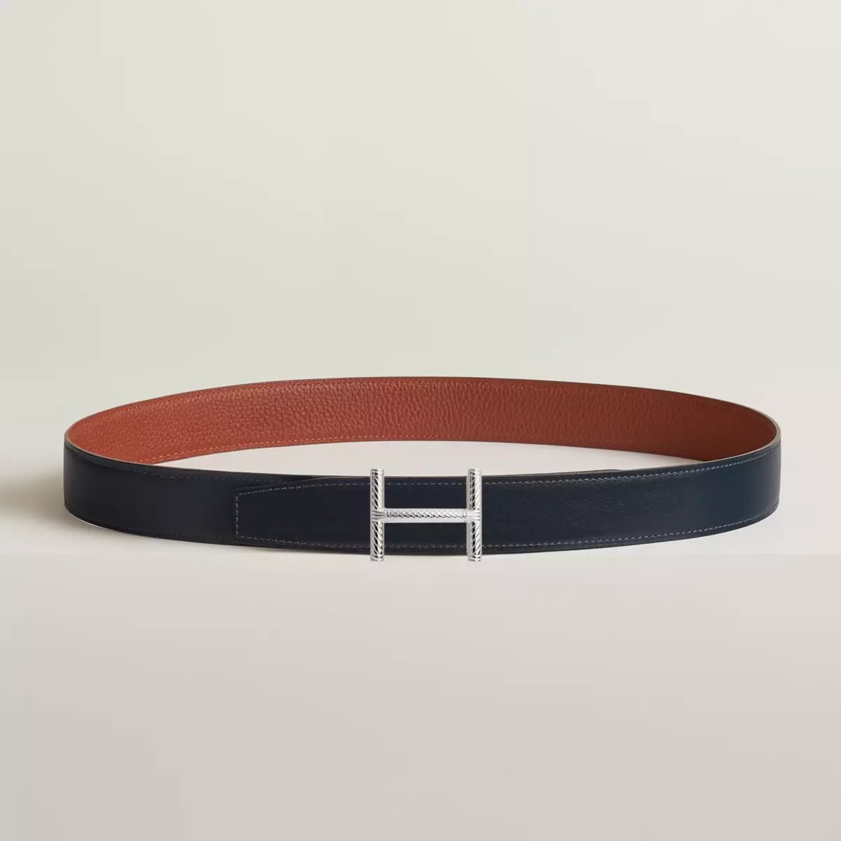 Hisseo 벨트 버클 & 리버서블 가죽 스트랩 32mm