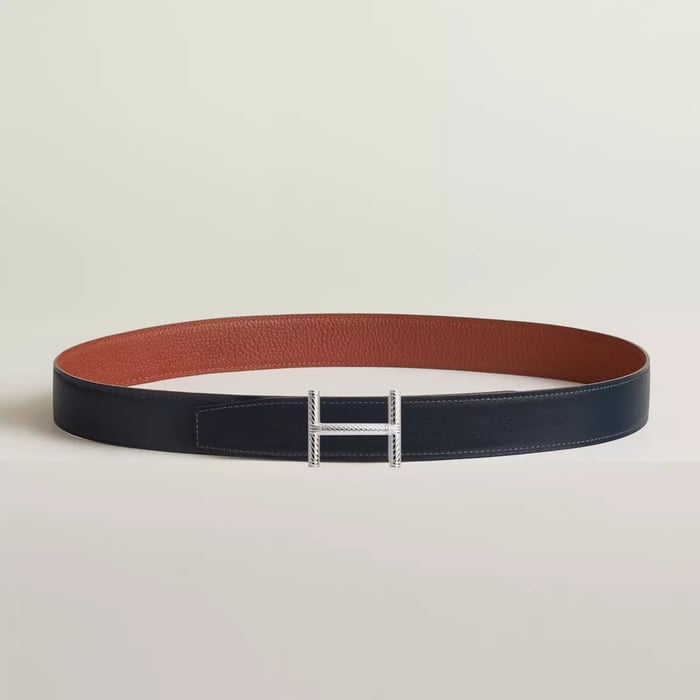 Hisseo 벨트 버클 & 리버서블 가죽 스트랩 32mm