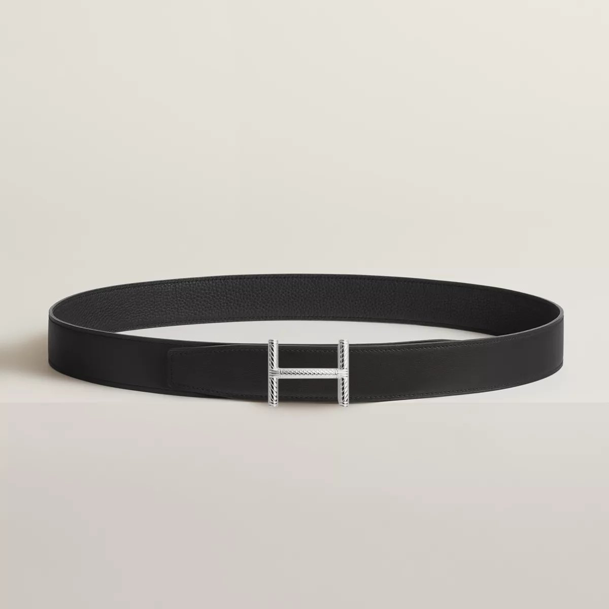 Hisseo 벨트 버클 & 리버서블 가죽 스트랩 32mm