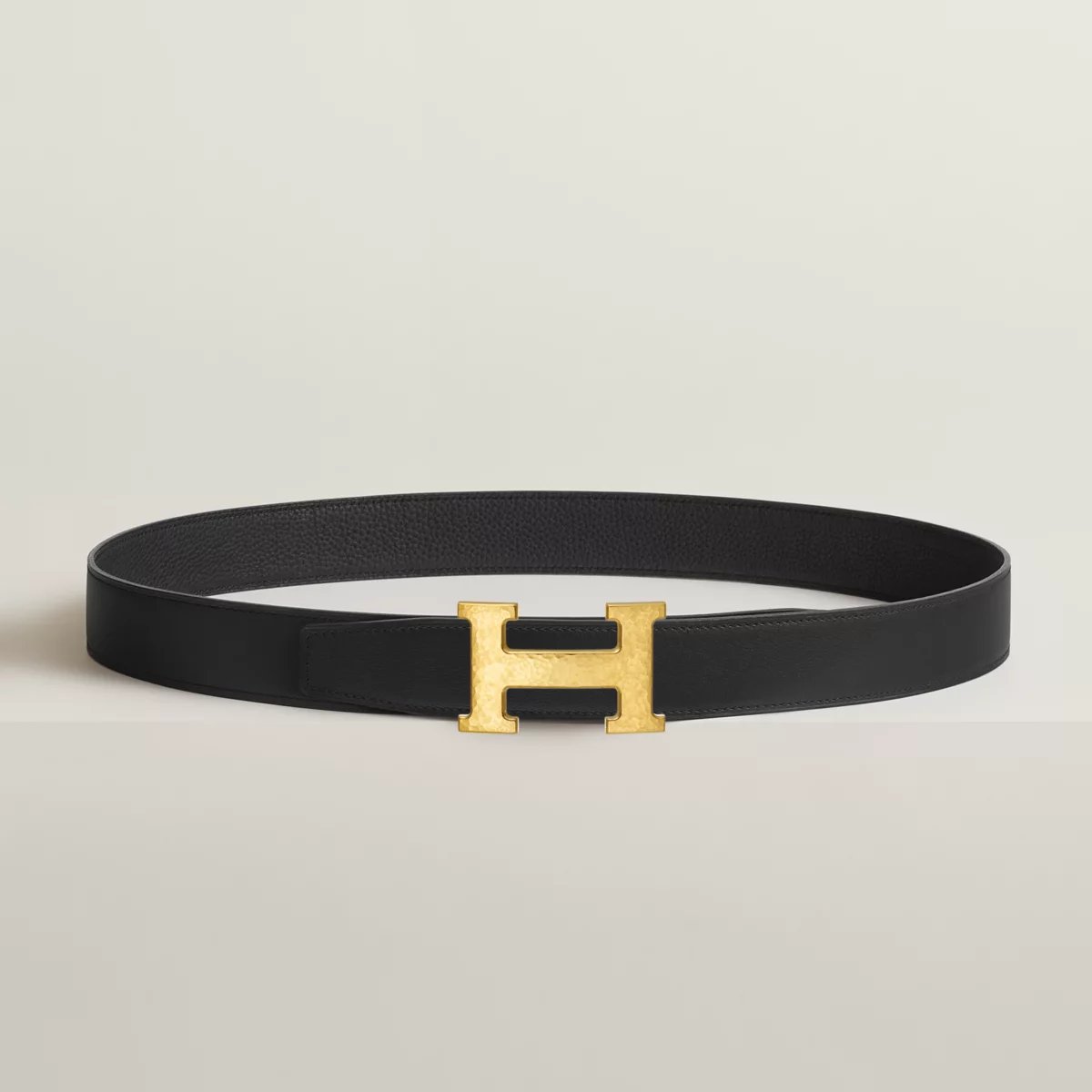 H Martelee belt buckle & Reversible leather strap 32 mm