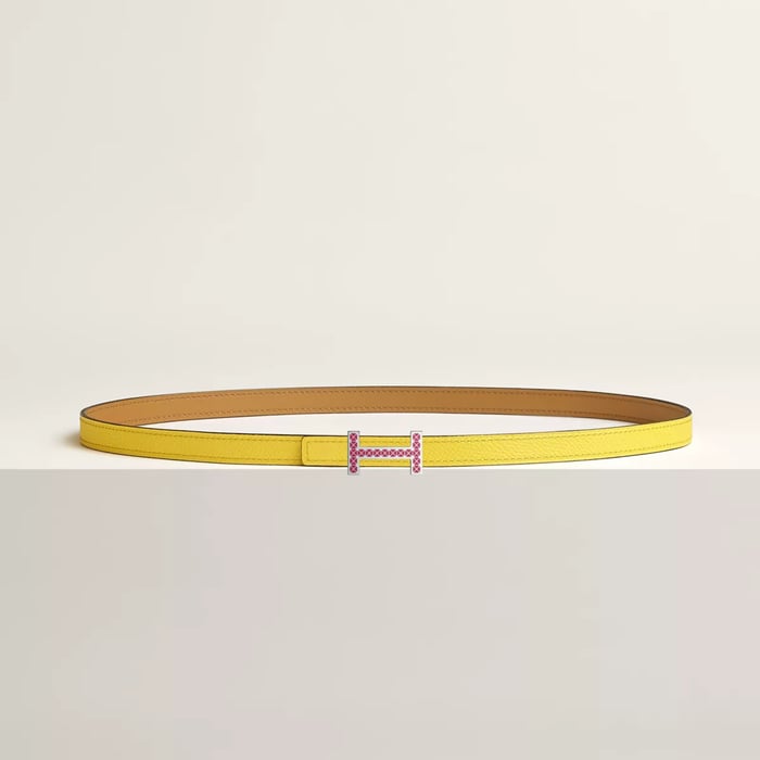 Boucle De Ceinture Focus Médor Laquée & Cuir De Ceinture Réversible 13 MM