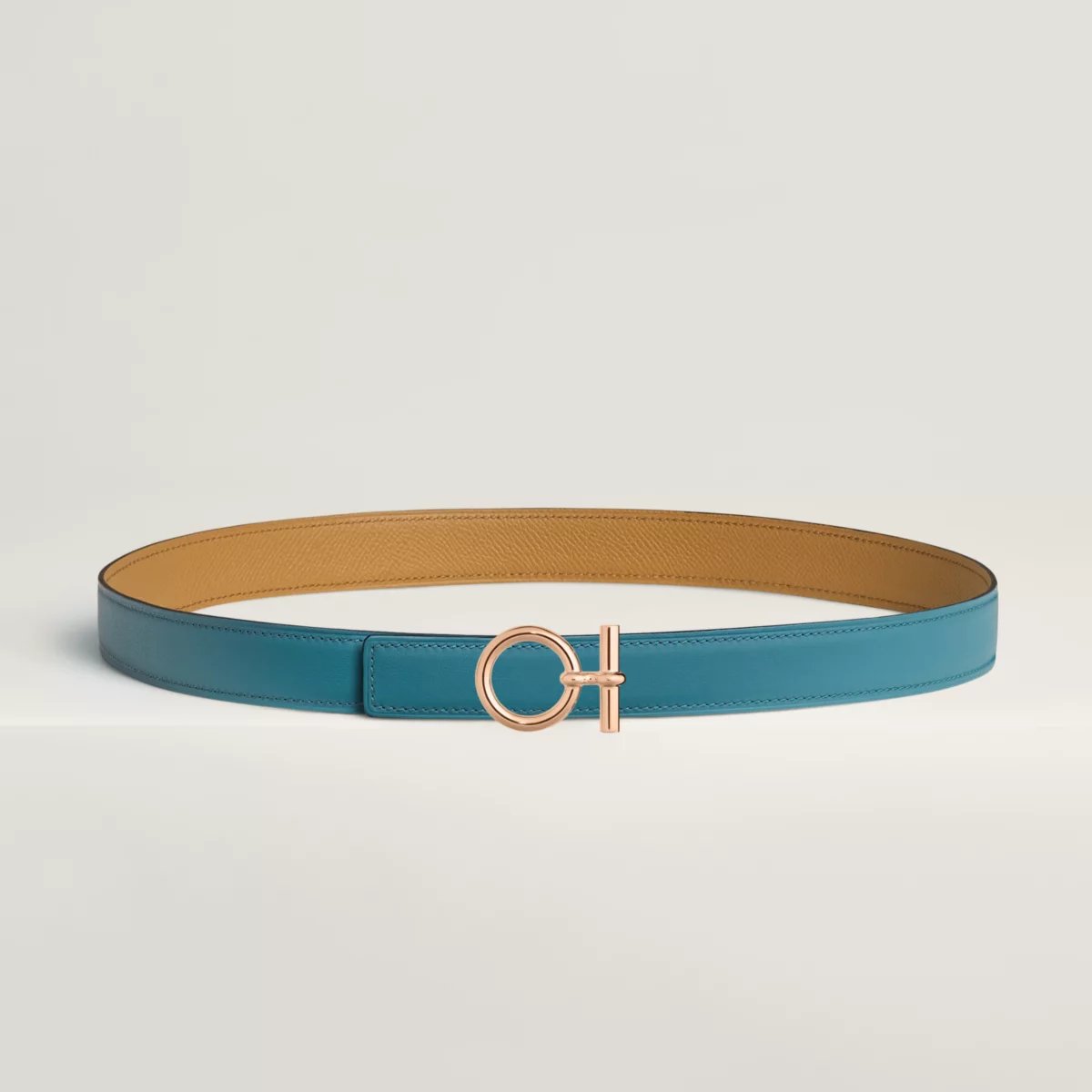 Boucle de ceinture Flot & Cuir de ceinture réversible 24 mm