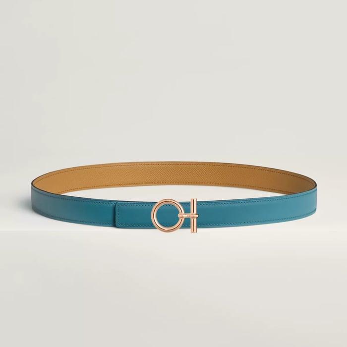 Boucle de ceinture Flot & Cuir de ceinture réversible 24 mm