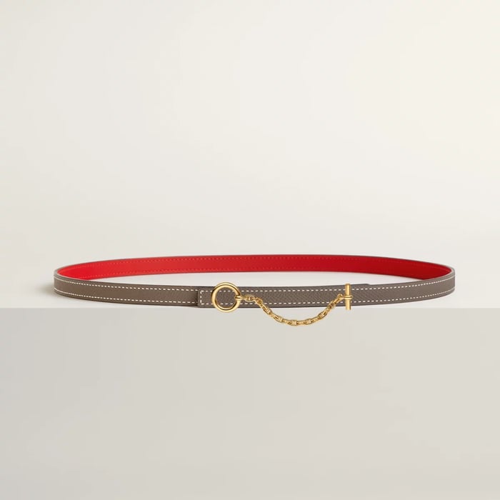 Carrousel Belt Buckle & Reversible Leather Strap 13 MM