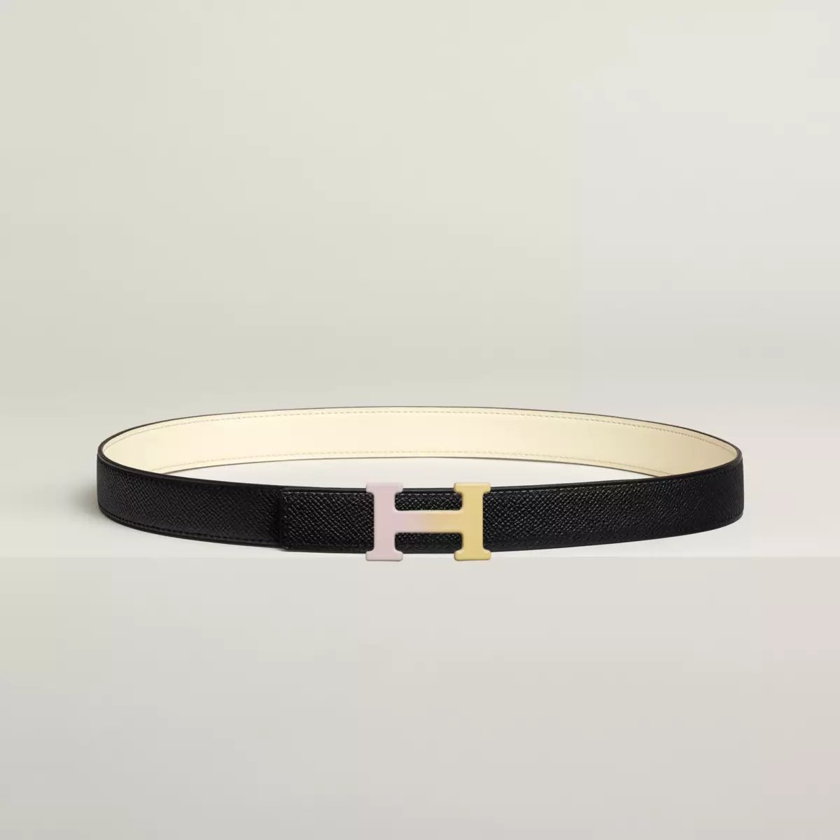 H Email Fusion belt buckle & Reversible leather strap 24 mm