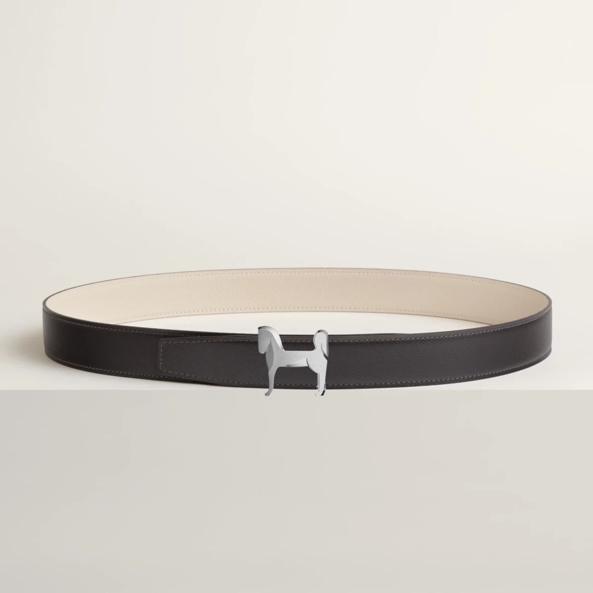 Panache belt buckle & Reversible leather strap 32 mm
