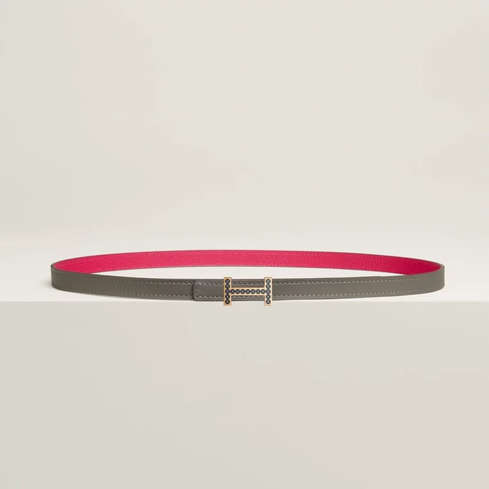 Focus Medor Laquee Belt Buckle & Reversible Leather Strap 13 MM