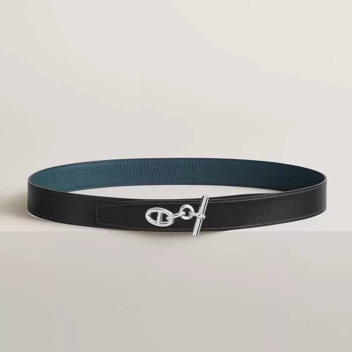 Yachting 벨트 버클 & 리버서블 가죽 스트랩 32mm