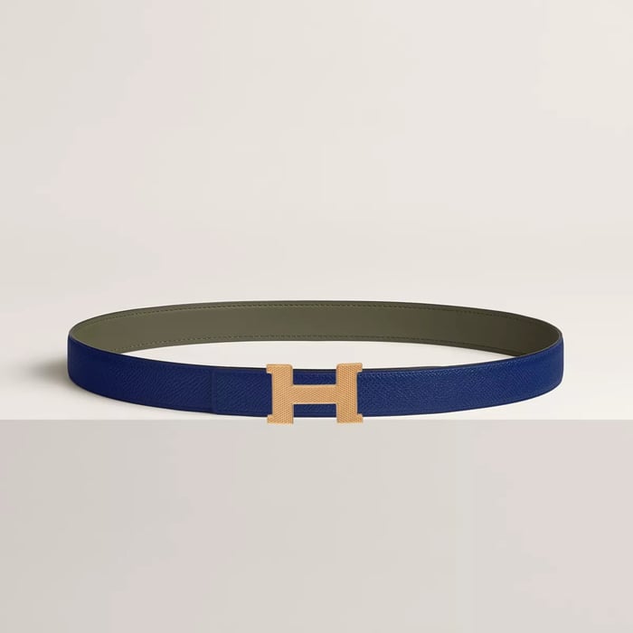 Mini Constance Guillochee Belt Buckle & Reversible Leather Strap 24 MM