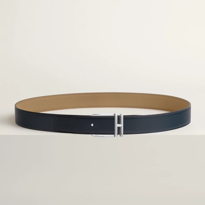 Volte-face Reversible Belt Buckle & Reversible Leather Strap 32 MM