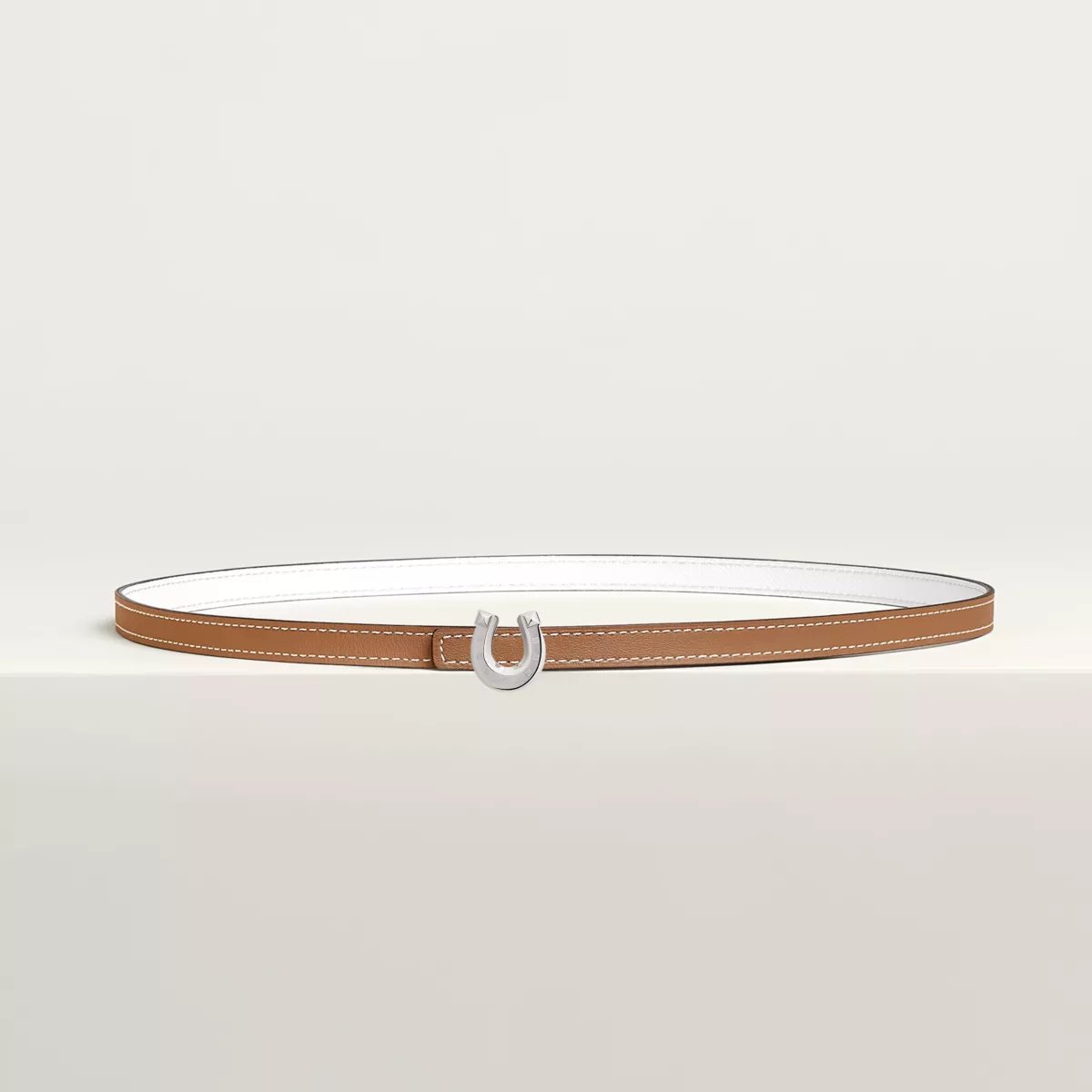 Lucky Jockette belt buckle & Reversible leather strap 13 mm