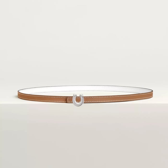 Lucky Jockette belt buckle & Reversible leather strap 13 mm