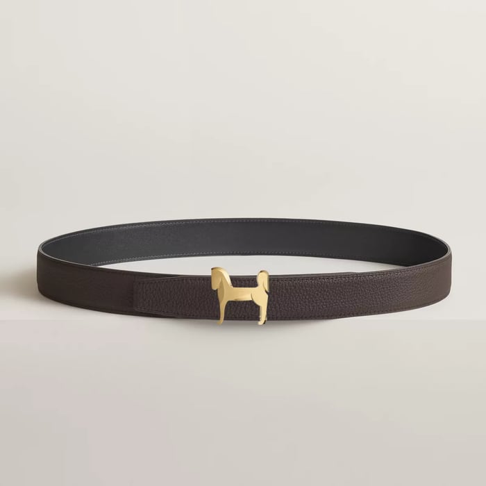 Panache Belt Buckle & Reversible Leather Strap 32 MM