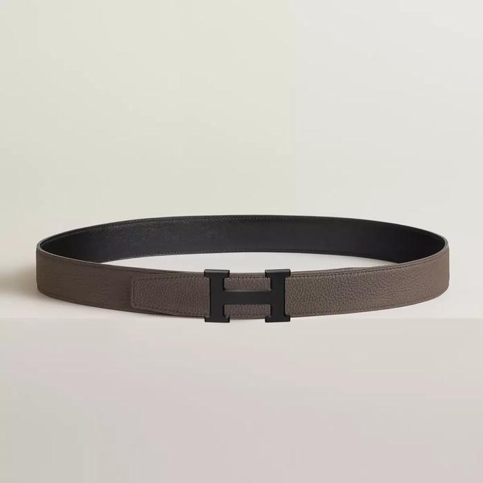 H 벨트 버클 & 리버서블 가죽 스트랩 32mm
