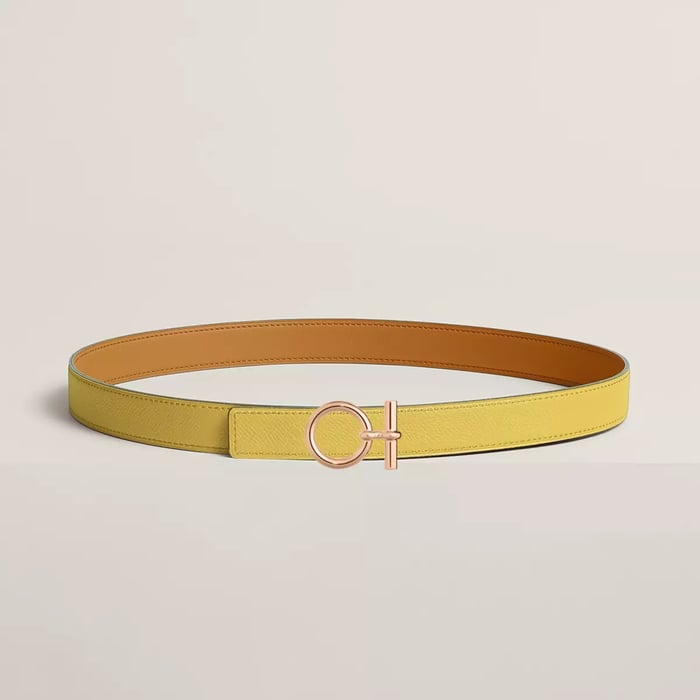 Flot Belt Buckle & Reversible Leather Strap 24 MM