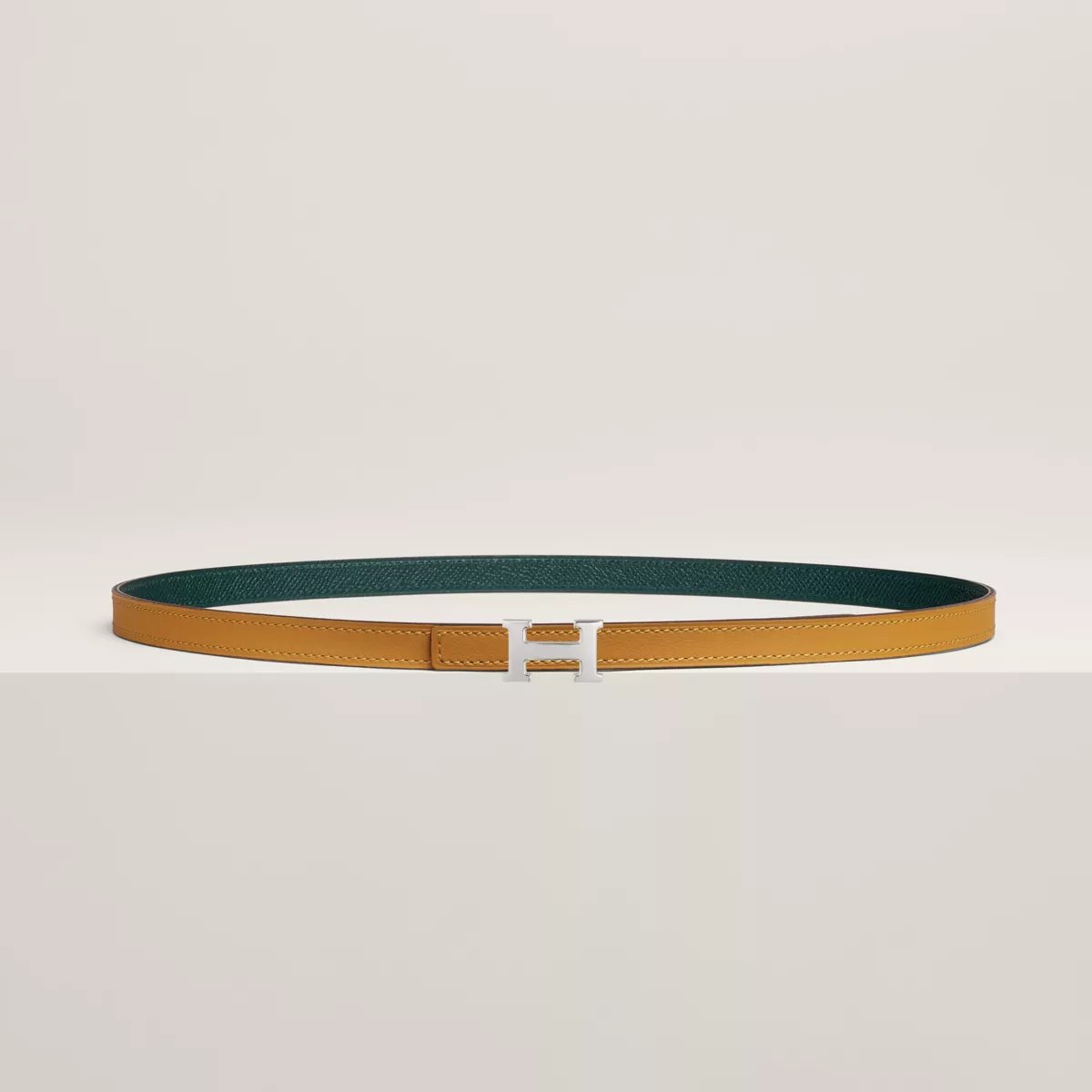 Mini 5382 belt buckle & Reversible leather strap 13 mm